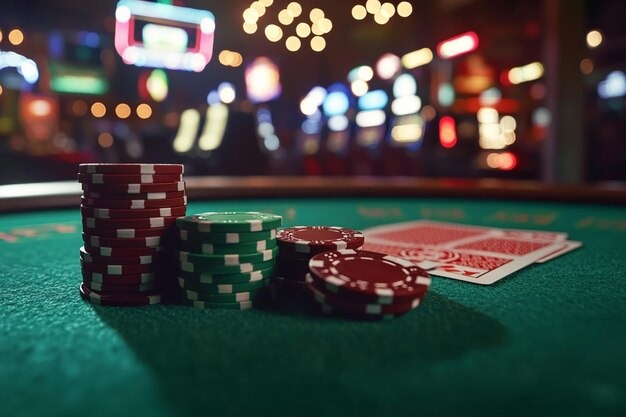 Casino Hold'em table in landscape mode on megawin77 login